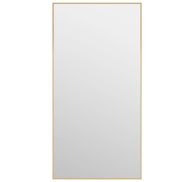vidaXL Türspiegel Golden 40x80 cm Glas und Aluminium 327416