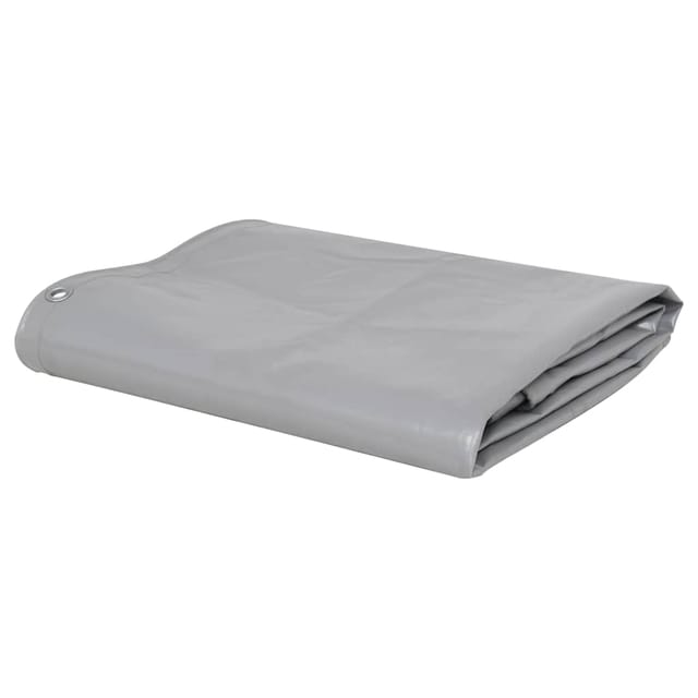 vidaXL Abdeckplane 650 g/m² 1,5 x 6 m Grau 144887