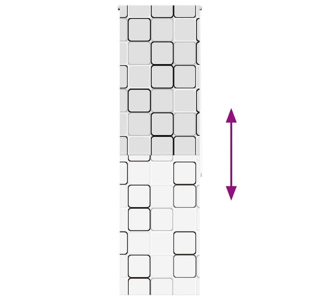 vidaXL Duschrollo 70x240 cm Stoffbreite 66 cm 4014921