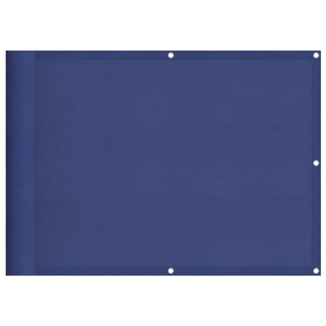 vidaXL Balkon-Sichtschutz Blau 75x800 cm 100 % Polyester-Oxford 4000278