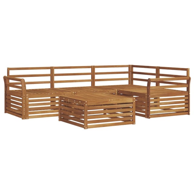 vidaXL Outdoor-Sofagarnitur 5-Tlg Natur Massivholz Akazie 3373419