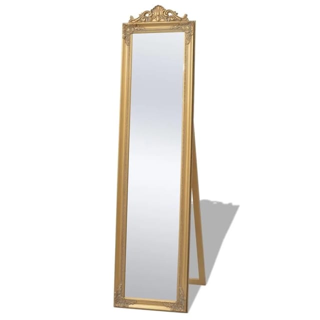 vidaXL Standspiegel im Barock-Stil 160x40 cm Golden 243692