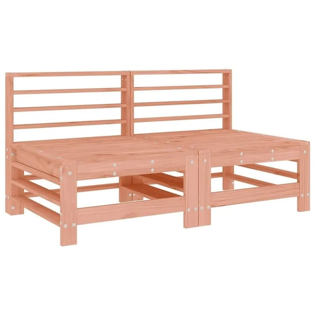 vidaXL Garten-Mittelsofas 2 Stk Massivholz Douglasie 825644
