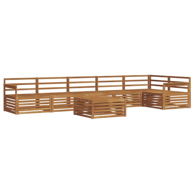 vidaXL Outdoor-Sofagarnitur 7-Tlg Natur Massivholz Akazie 3373564