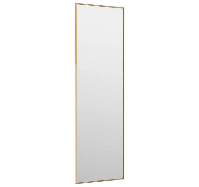 vidaXL Türspiegel Golden 30x100 cm Glas und Aluminium 327414