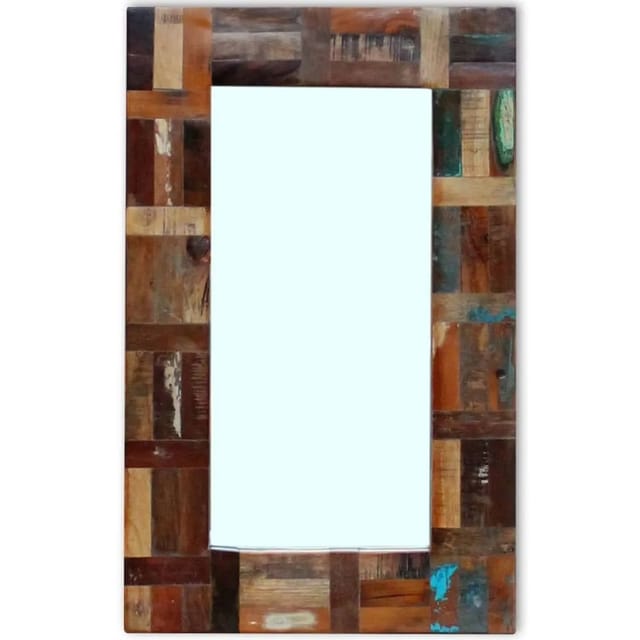 vidaXL Spiegel Altholz 80x50 cm 243329