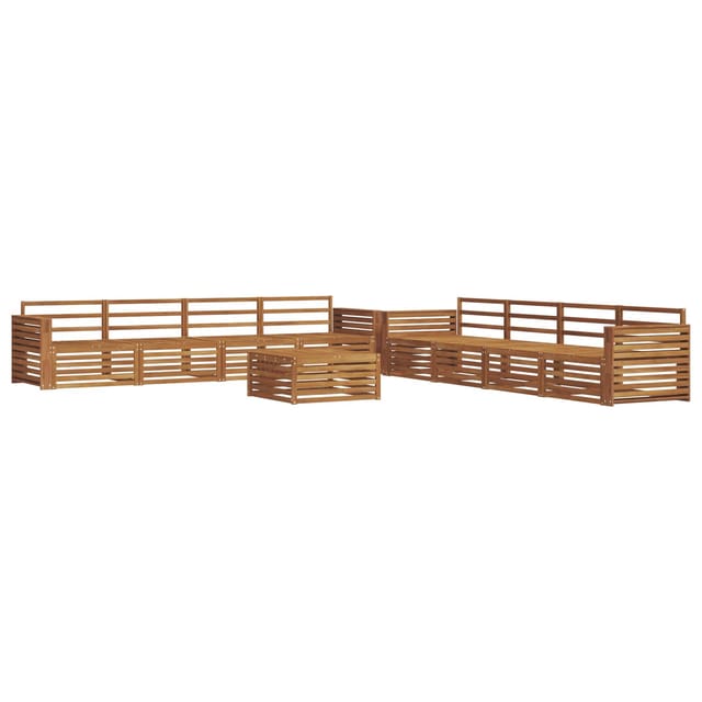 vidaXL Outdoor-Sofagarnitur 9-Tlg Natur 3373224