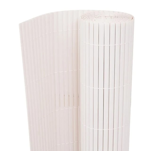 vidaXL Gartenzaun Weiß 150 x 500 cm PVC 43637