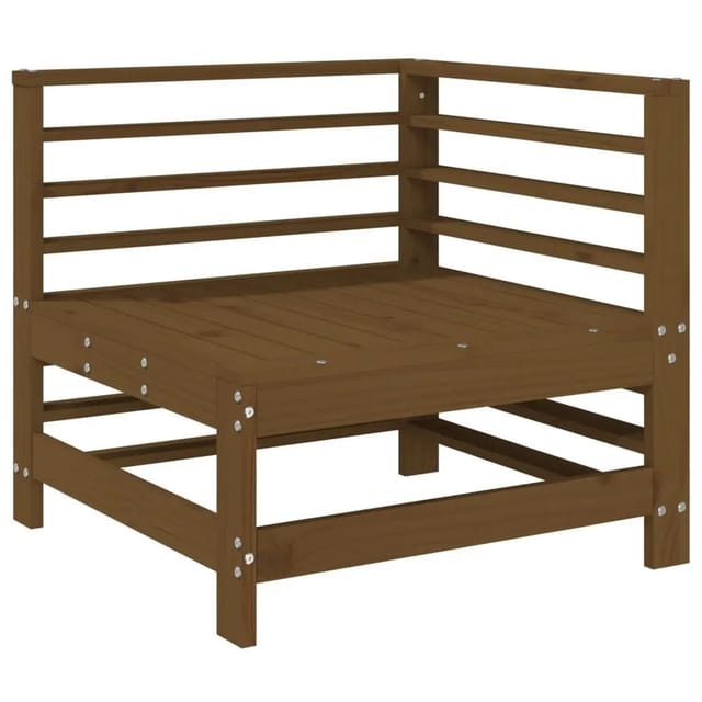 vidaXL Garten-Ecksofa Honigbraun Massivholz Kiefer 825607