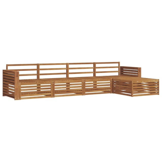 vidaXL Outdoor-Sofagarnitur 5-Tlg Natur 3373304