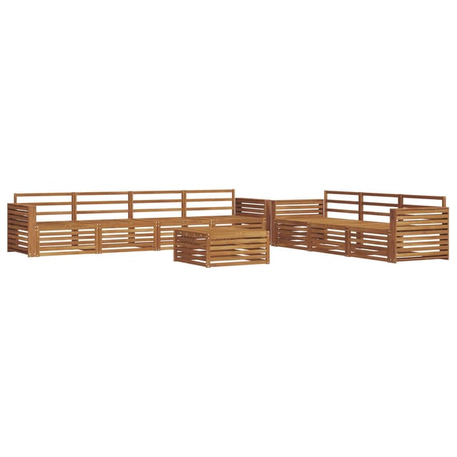 vidaXL Outdoor-Sofagarnitur 8-Tlg Natur 3373144