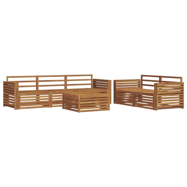 vidaXL Outdoor-Sofagarnitur 6-Tlg Natur 3373024