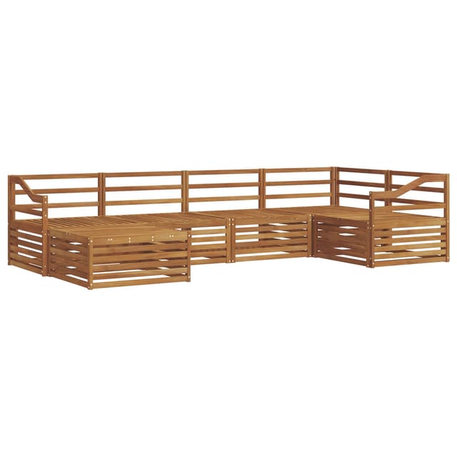 vidaXL Outdoor-Sofagarnitur 6-Tlg Natur 3373754