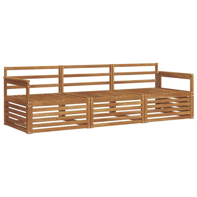 vidaXL Outdoor-Sofagarnitur 3-Tlg Natur 3372924