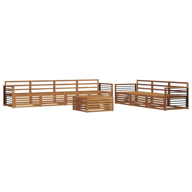 vidaXL Outdoor-Sofagarnitur 8-Tlg Natur 3373149