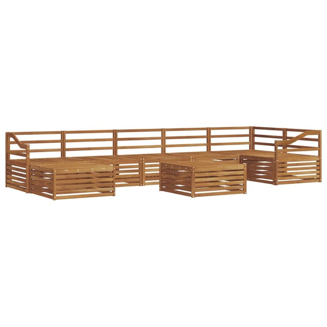 vidaXL Sofagarnituren 8 Tlg Natur Massivholz Akazie 3373874