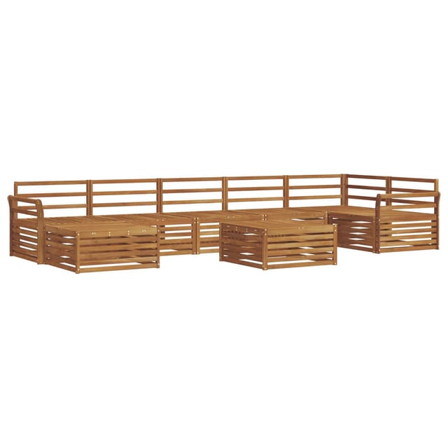 vidaXL Sofagarnituren 8 Tlg Natur Massivholz Akazie 3373859