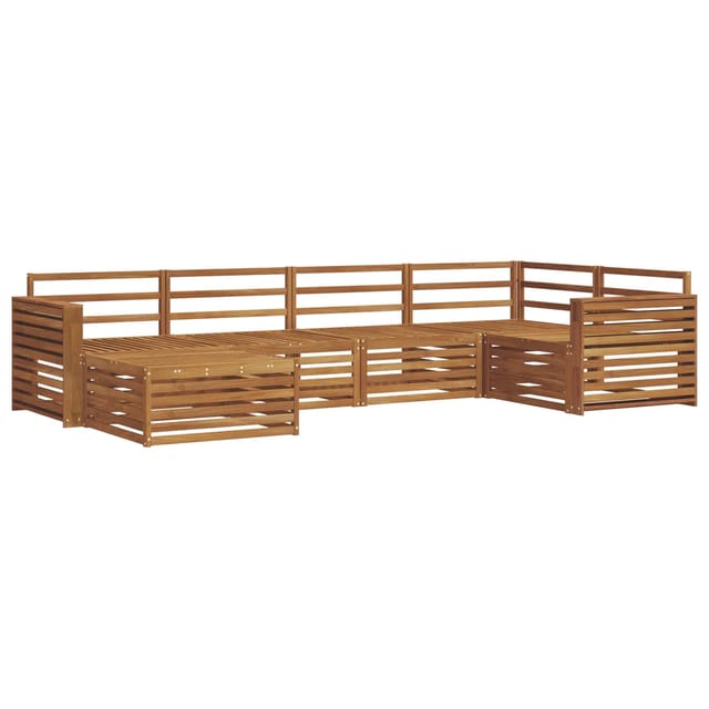 vidaXL Outdoor-Sofagarnitur 6-Tlg Natur 3373744