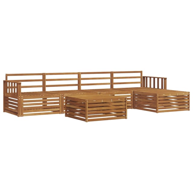 vidaXL Outdoor-Sofagarnitur 6-Tlg Natur 3373329