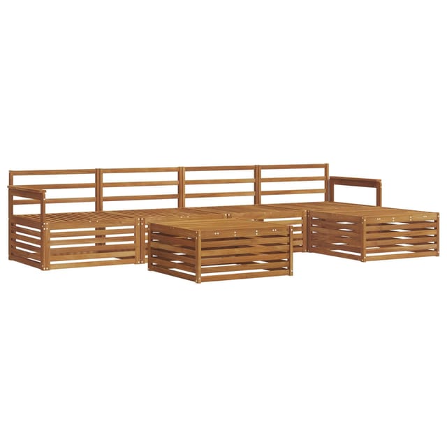vidaXL Outdoor-Sofagarnitur 6-Tlg Natur 3373324