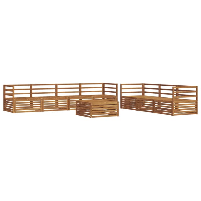vidaXL Outdoor-Sofagarnitur 8-Tlg Natur 3373119