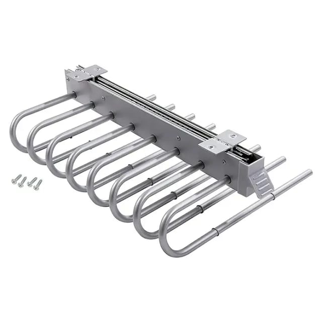 Emuca CPU-Halter Stahl Silvergrau