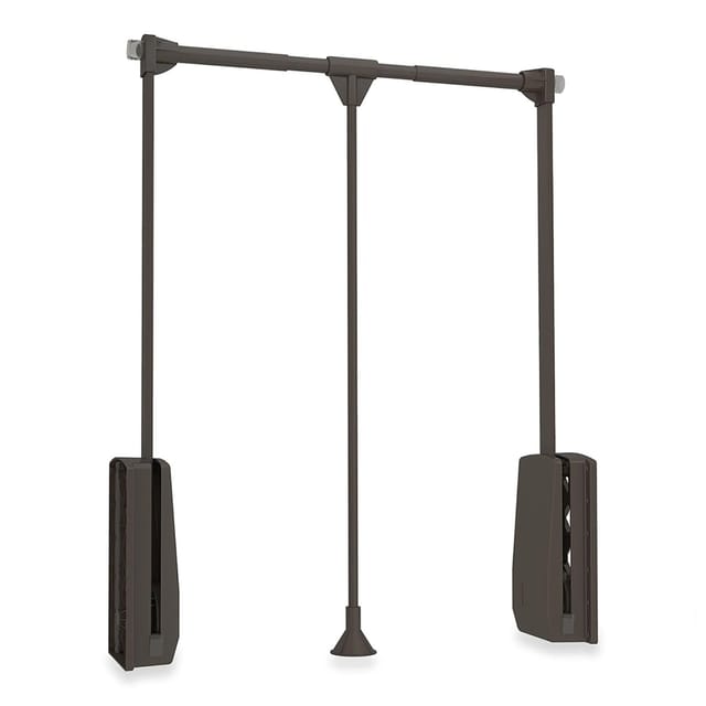 Emuca Kleiderlift für Garderoben Hang 600 - 830 Verchromt Stahl und Kunststoff