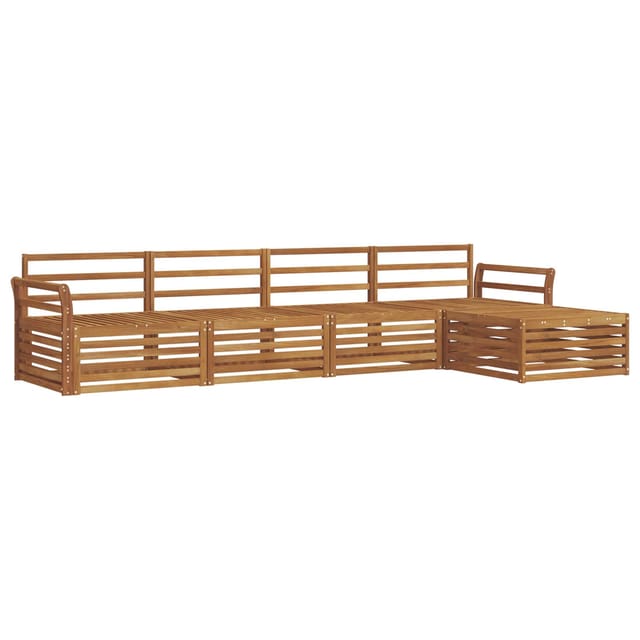 vidaXL Outdoor-Sofagarnitur 5-Tlg Natur 3373299