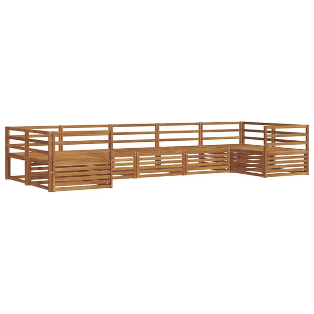 vidaXL Sofagarnituren 7 Tlg Natur Massivholz Akazie 3374039