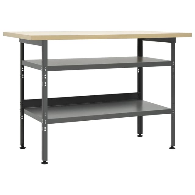 vidaXL Werkbank Grau 120x60x85 cm Stahl 145344