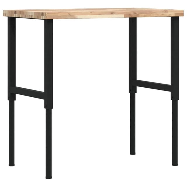vidaXL Werkbank 100x60x73-99,5 cm Massivholz Akazie Rechteckig 3309691