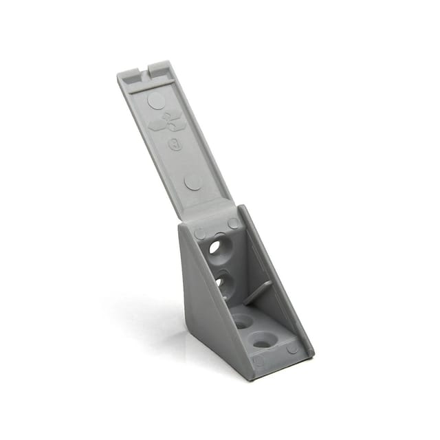SOTECH 100 Stück Korpusverbinder 31 x 31 x 20 mm mit Klappdeckel Grau