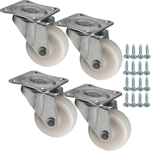 SOTECH 4 Stück Möbelrolle MAINZ Ø38 mm inkl. Schraubenset