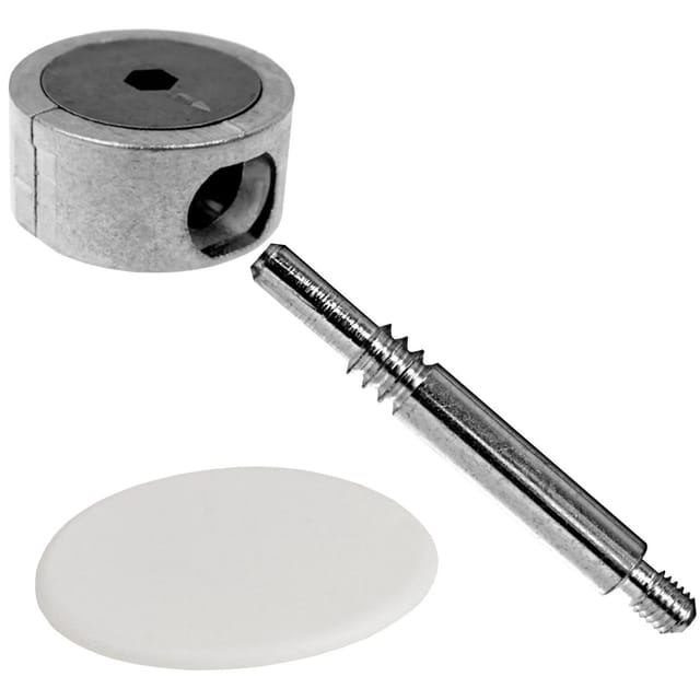 SOTECH Eckverbinder FUERTE 84 mm Metall mit Weißer Kunststoffabdeckung