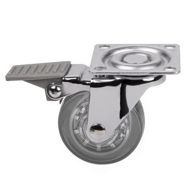 SOTECH Möbelrolle Ø50 mm Tragkraft Bis 40 Kg Transparent mit Bremse