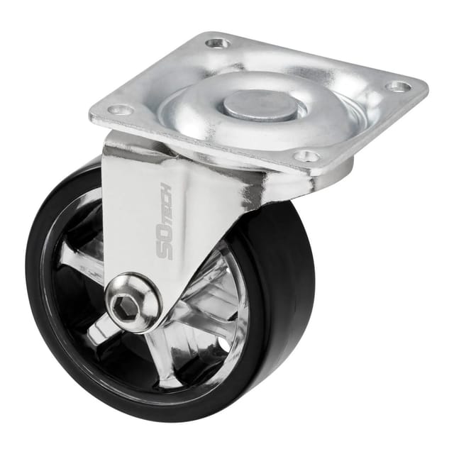 SOTECH Lenkrolle RAPID Ø50 mm Schwarz Belastbar Bis 35 Kg