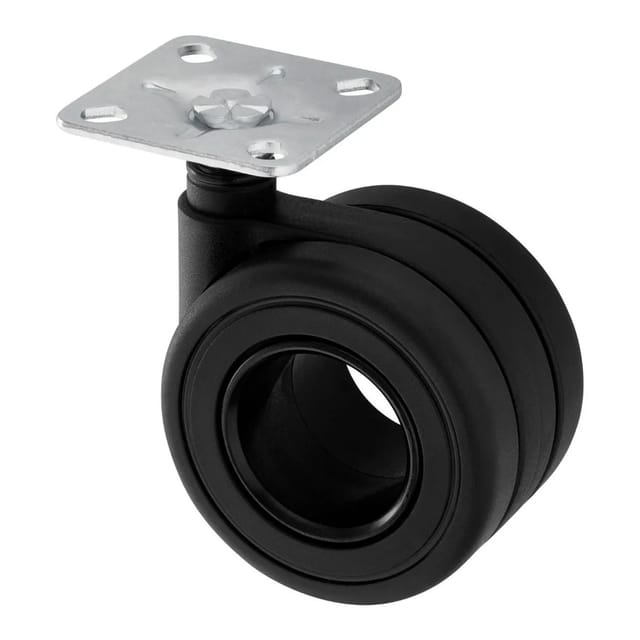 SOTECH Design Doppel Möbelrolle KÖLN Ø65 mm Belastbar Bis 60 Kg