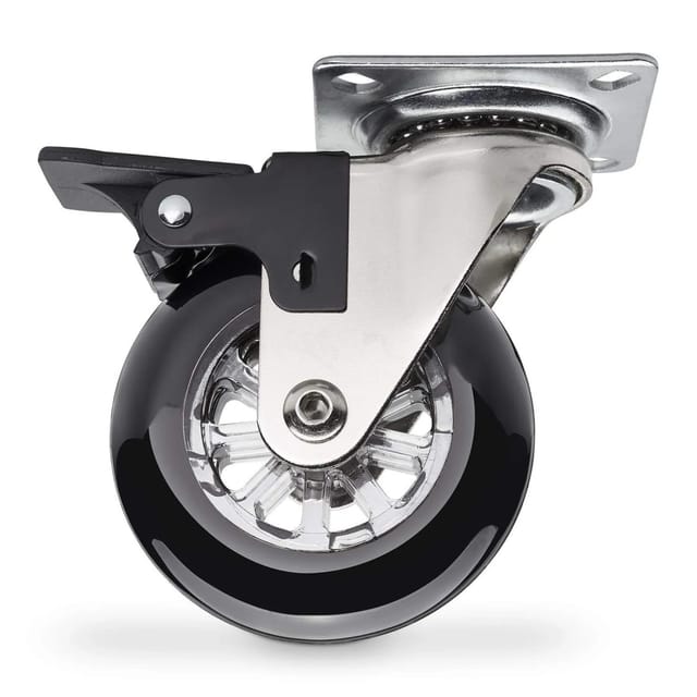 SOTECH Möbelrolle SWIFT Ø75 mm Tragkraft Bis 35 Kg Je Rolle Schwarz mit Feststeller