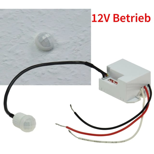 ChiliTec Einbau Bewegungsmelder Ct Pir Mini 12V Weiss