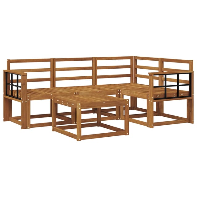 vidaXL Outdoor-Sofagarnitur 5-Tlg Natur Massivholz Akazie 3366367