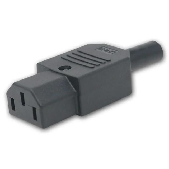 MaxTrack Kaltgeräte-Kupplung IEC 320 C13 Schwarz Schraubbar