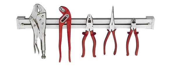 Westfalia Dauer-Magnet-Leiste 50 cm Metall Silber