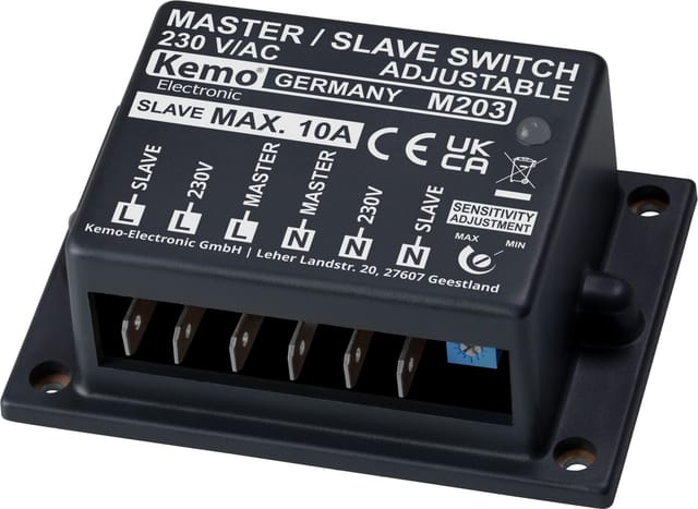Kemo Master Slave Schalter 230 V AC Einstellbar Kemo