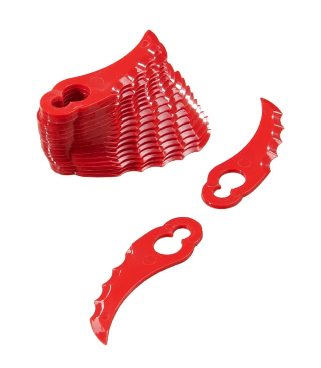Westfalia Ersatzmesser Gebogen aus Kunststoff Rot für Akku-Trimmer Art. 984.031