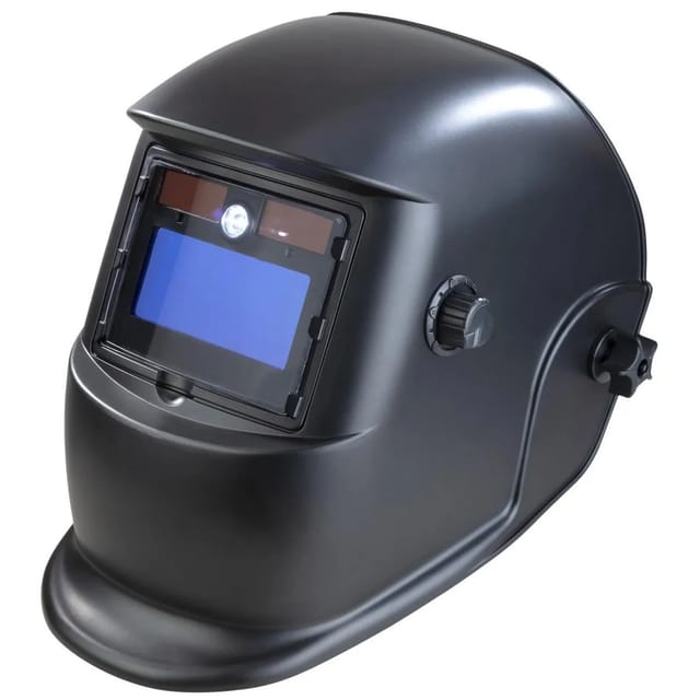 Westfalia Automatik SchweiSSHelm mit LED Schwarz Kunststoff