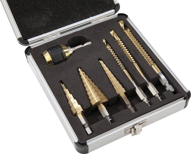 Westfalia Titan Stufen- und FrÄSbohrer-Set 7-Teilig 4-20 mm