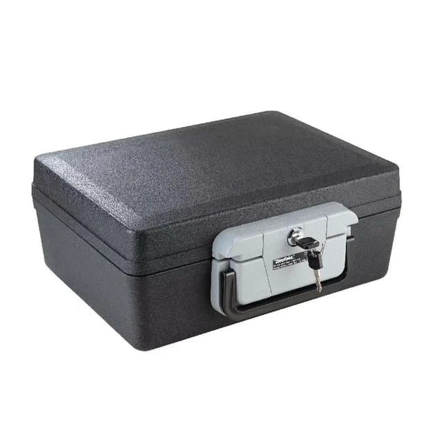 Westfalia Dokumentenbox Feuerfest Kunststoff Schwarz 390 X 335 X 160 mm