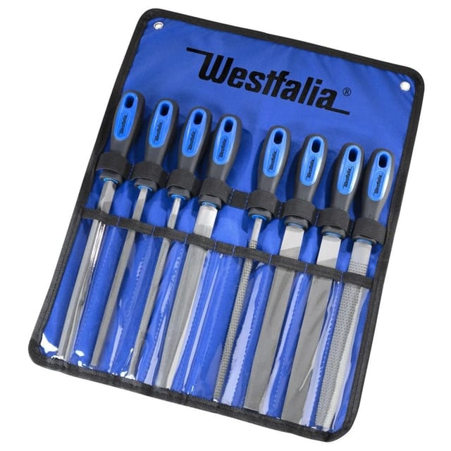 Westfalia Feilen- und Raspel-Set 8-Teilig Stahl 20 cm