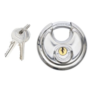 Westfalia Rundschloss 70 mm aus Stahl Silber