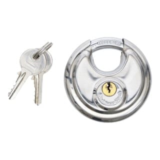 Westfalia Rundschloss 70 mm aus Stahl Silber
